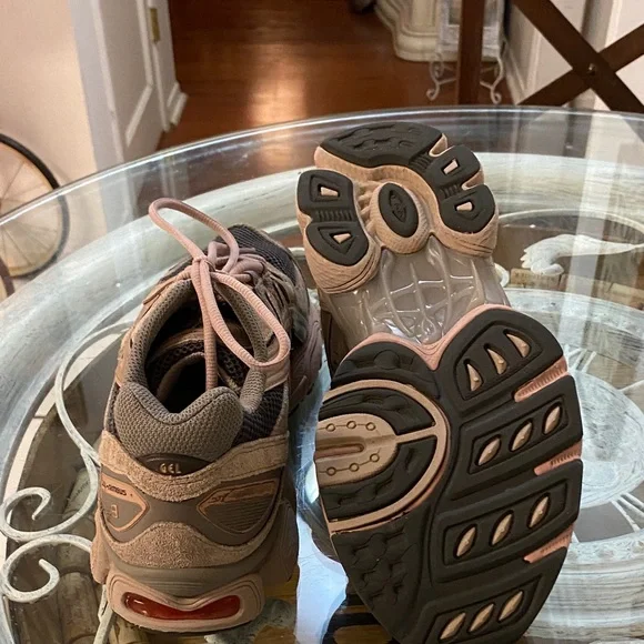 Asics Pink and Black Mesh Sneakers - Picture 4 of 5